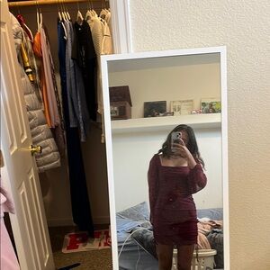 Windsor Burgundy Long Sleeve Dress